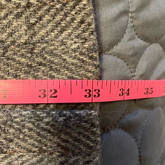 Christopher Hayes Gray Herringbone Men’s Sport Coat Blazer brown buttons FLAWS - Picture 11 of 12